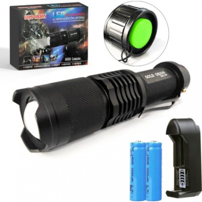 Gold Orion Or-87 Şarjlı Zoom Özellikli T6 LED Metal El Feneri